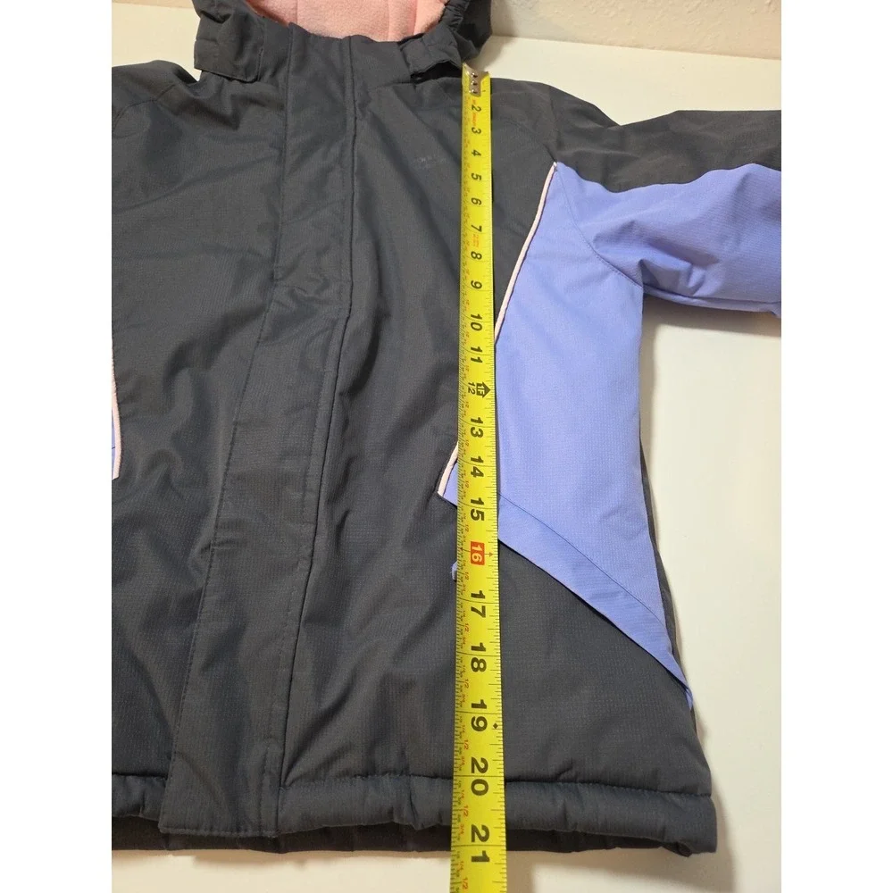 Mountain Warehouse Gray/Purple/Pink Girls Waterproof‎ Snow Ski Jacket Size 9-10
